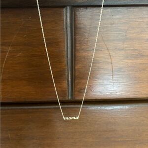 Elegant Gold 'Mama' Necklace